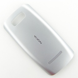 Nowa, oryginalna obudowa tylna do telefonu  Nokia Asha 305 / 306 srebrna