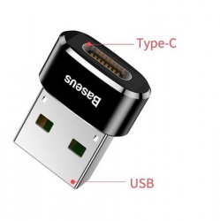 Baseus przejściówka ze złącza USBC na USB czarny
