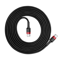 Baseus kabel Cafule PD 2.0 USB-C USB-C 3A 2M czarno-czerwony