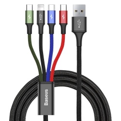 BaseusUSB 4w1 Lightning / USB Typ C / 2x micro USB